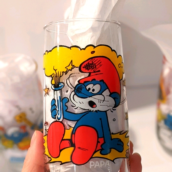 Smurf vintage drinking glasses - Picture 7 of 11